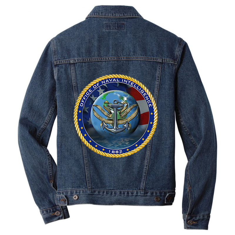 Office Of Naval Intelligence Oni Navy Military Veteran Patch Men Denim Jacket by MarjorieWillie | Artistshot