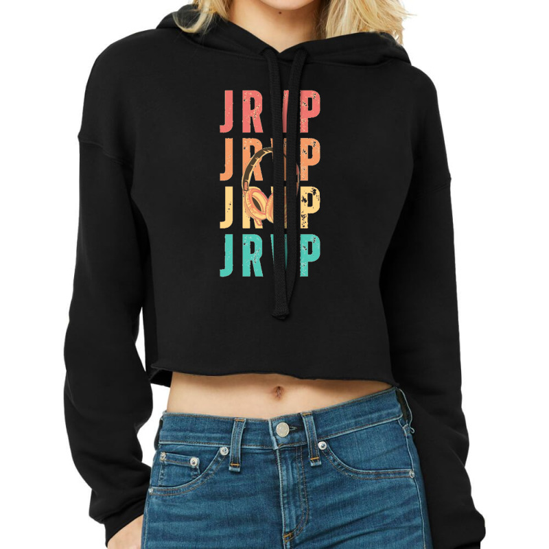 Jrvp Headphones Cropped Hoodie by cm-arts | Artistshot