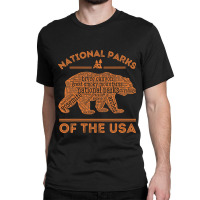 National Parks Bear Hiking Travel Camping Outdoors Retro Usa Classic T-shirt | Artistshot