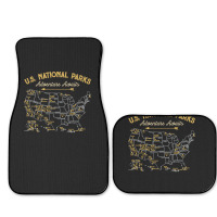 National Parks Hoodie Map Camping Twomen Men Hiking Full Set Car Mats | Artistshot