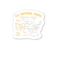 National Parks Hoodie Map Camping Twomen Men Hiking Sticker | Artistshot