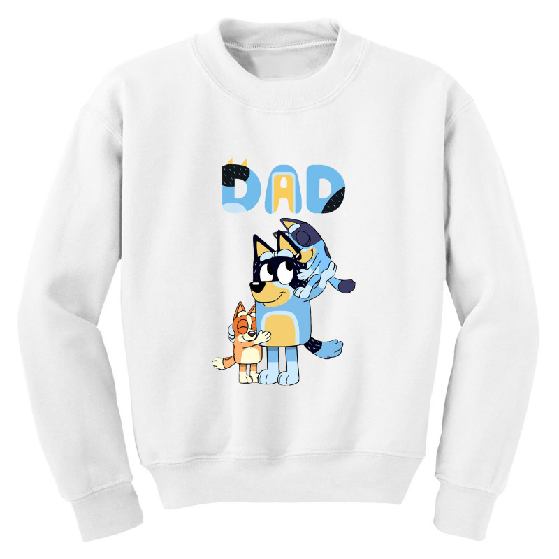 Dad Playing Son And Daughter Youth Sweatshirt | Artistshot