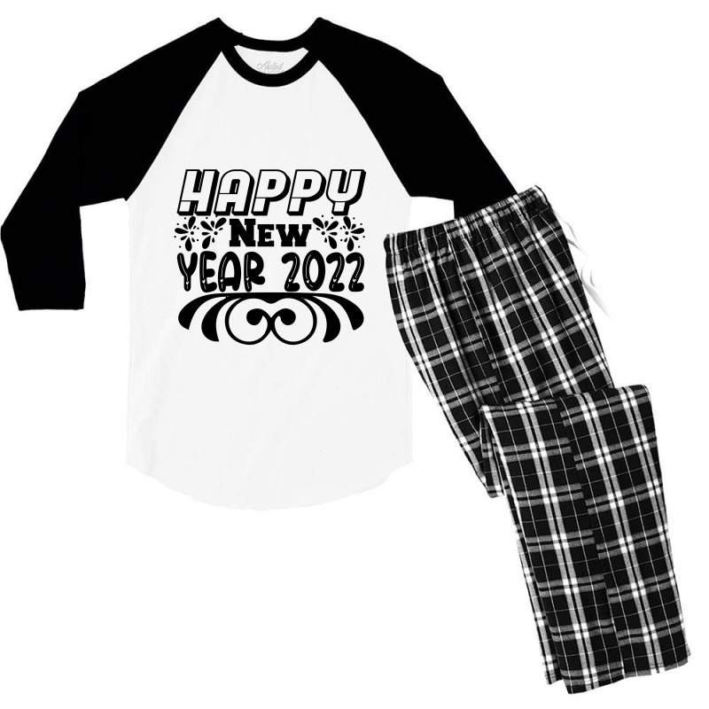 Happy New Year Men's 3/4 Sleeve Pajama Set | Artistshot