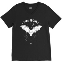 Stay Spooky Cute Vampire Bat Halloween V-neck Tee | Artistshot