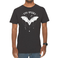 Stay Spooky Cute Vampire Bat Halloween Vintage T-shirt | Artistshot