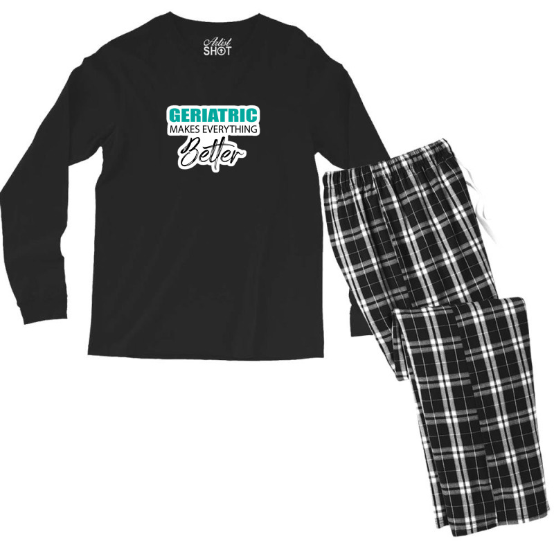 This Girl Runs On Caffeine And Drawing Cartoons Cartoonist Gift Funny Men's Long Sleeve Pajama Set | Artistshot