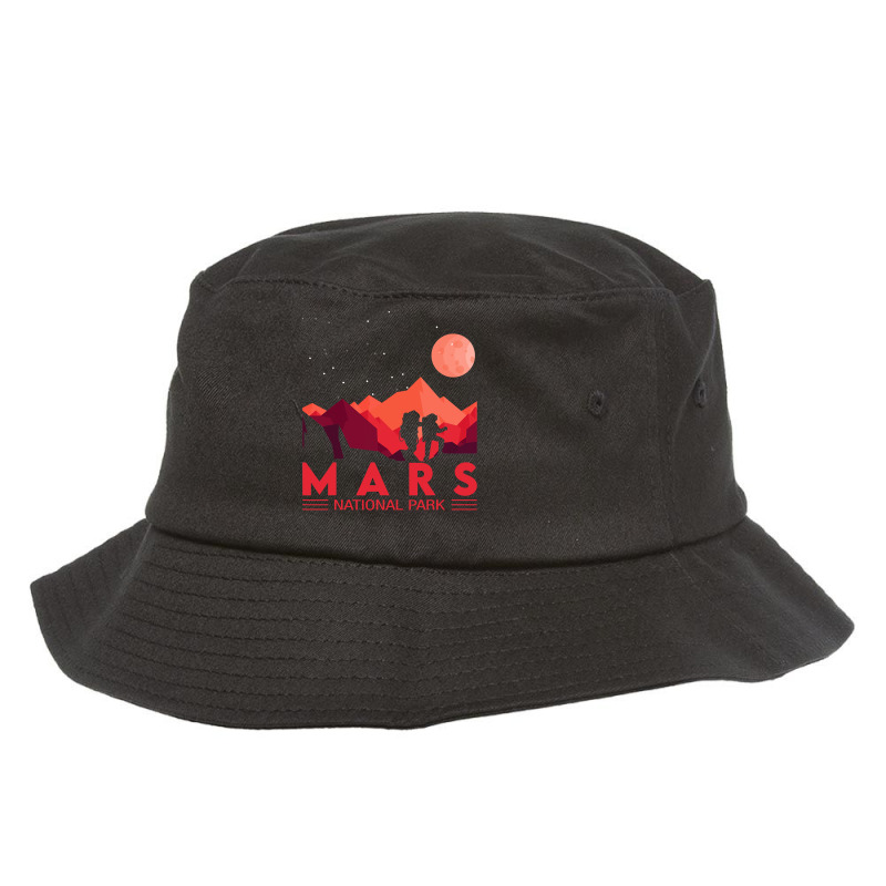 Red Mars Planet  Space National Park  Funny Mars Bucket Hat | Artistshot