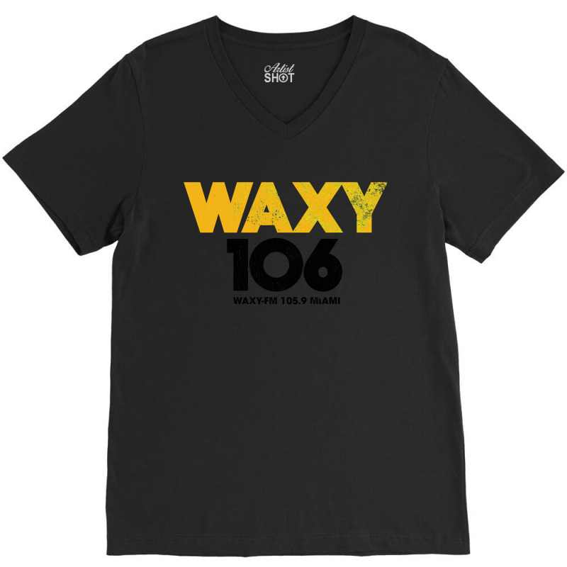 Waxy-fm 105.9 Miami V-neck Tee | Artistshot