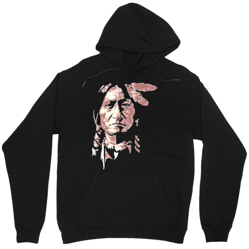 Sitting Bull Native American Chief Indian Warrior Classic Unisex Hoodie | Artistshot