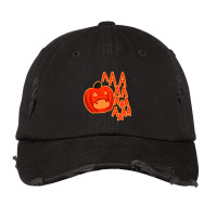 Screaming Pumpkin Vintage Cap | Artistshot