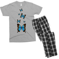 Butterfly Monarch Pack Butterflies T  Shirt Blue Morpho Butterfly Love Men's T-shirt Pajama Set | Artistshot