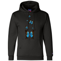 Butterfly Monarch Pack Butterflies T  Shirt Blue Morpho Butterfly Love Champion Hoodie | Artistshot