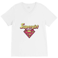 Supergirl V-neck Tee | Artistshot