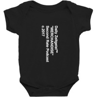 Daily Zeitgeist Merchandise White   Vertical Baby Bodysuit | Artistshot