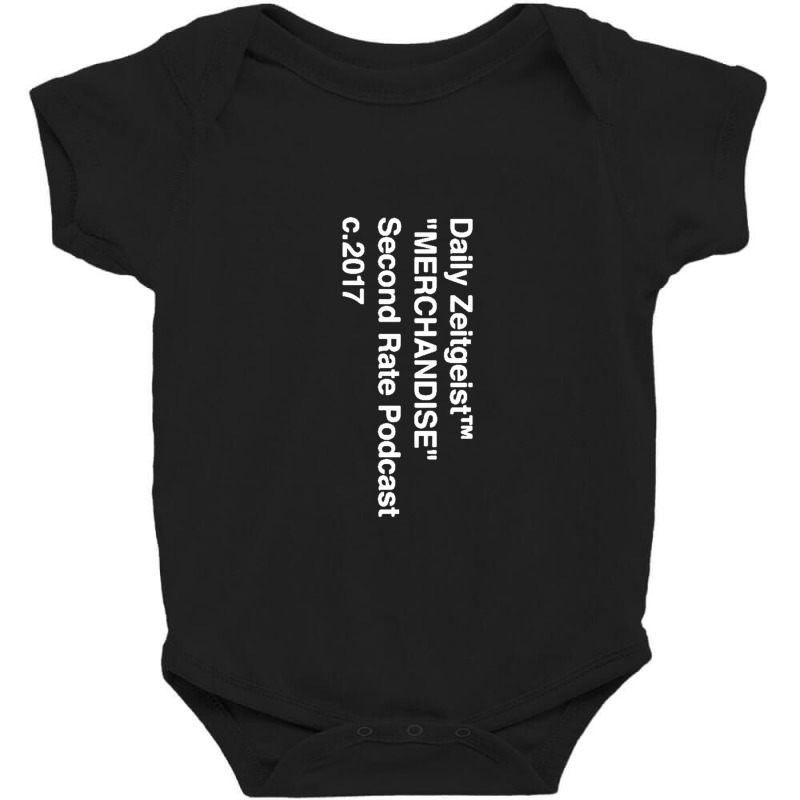 Daily Zeitgeist Merchandise White   Vertical Baby Bodysuit | Artistshot