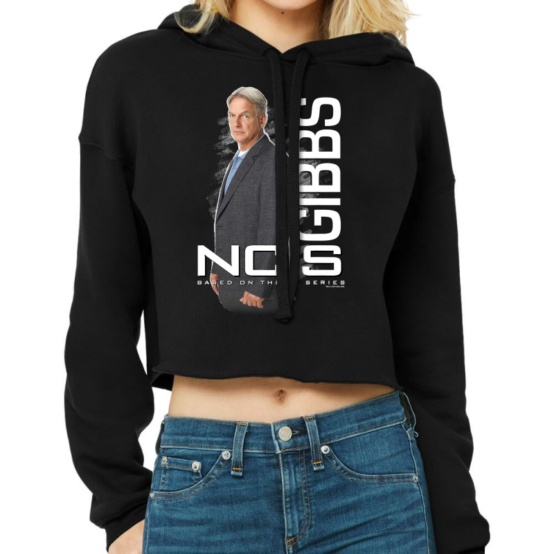 Ncis Gibbs Headshot Cropped Hoodie by cm-arts | Artistshot