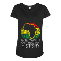 One Month Canhold Our History Pan African Black History Video Games Ch Maternity Scoop Neck T-shirt | Artistshot