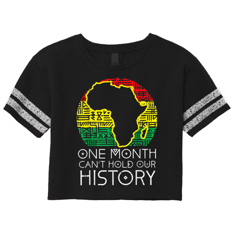 One Month Canhold Our History Pan African Black History Video Games Ch Scorecard Crop Tee by KhalilDesign | Artistshot