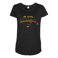 Volume-vu-meter-vintage-audio-engineer-recording-studio-gear Head Musi Maternity Scoop Neck T-shirt | Artistshot