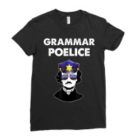 Poe Grammar Police English Teacher Gift Ladies Fitted T-shirt | Artistshot