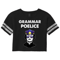 Poe Grammar Police English Teacher Gift Scorecard Crop Tee | Artistshot