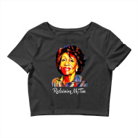 Black History Month  Reclaiming My Time Maxine Waters Painting Crop Top | Artistshot