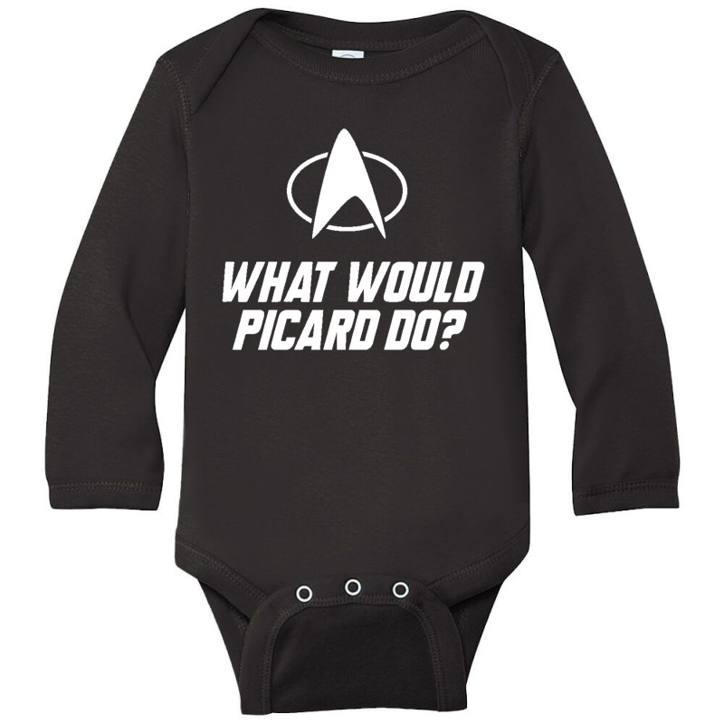 What-would-picard-do Long Sleeve Baby Bodysuit by cm-arts | Artistshot