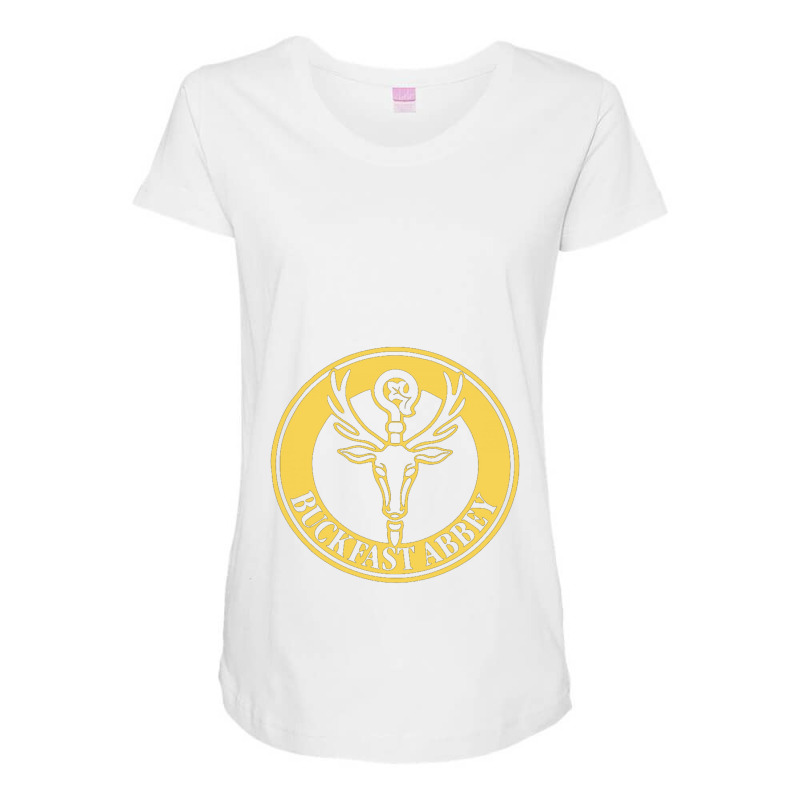 Buckfast Abbey Devon Tonic Wine 'bucky' Maternity Scoop Neck T-shirt by Andreacomptonc | Artistshot