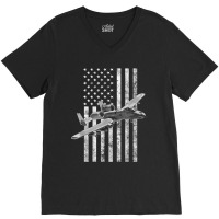 A-10 Thunderbolt Ii American Flag - A-10 Warthog V-neck Tee | Artistshot