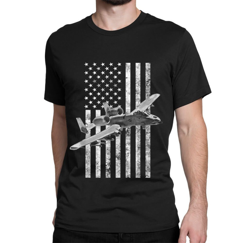 A-10 Thunderbolt Ii American Flag - A-10 Warthog Classic T-shirt | Artistshot