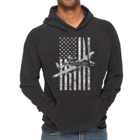 A-10 Thunderbolt Ii American Flag - A-10 Warthog Vintage Hoodie | Artistshot