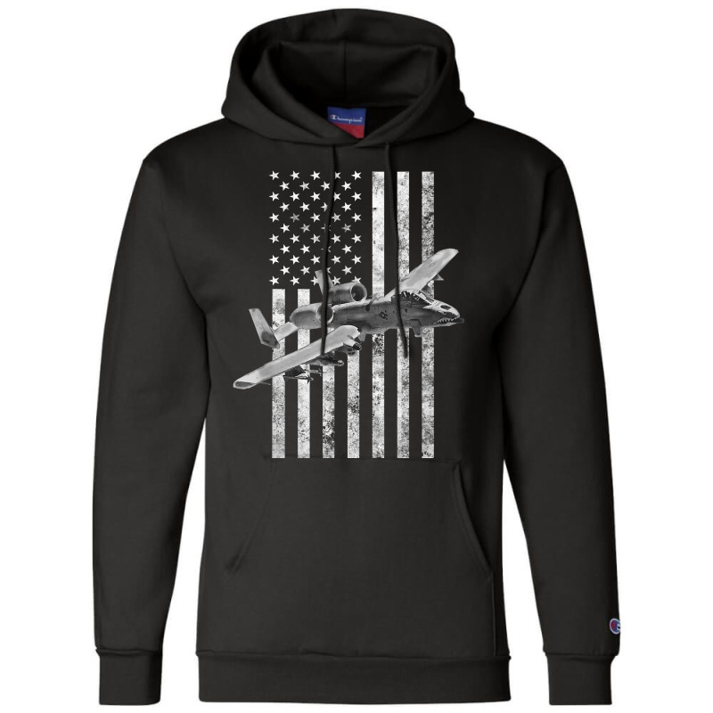 A-10 Thunderbolt Ii American Flag - A-10 Warthog Champion Hoodie | Artistshot