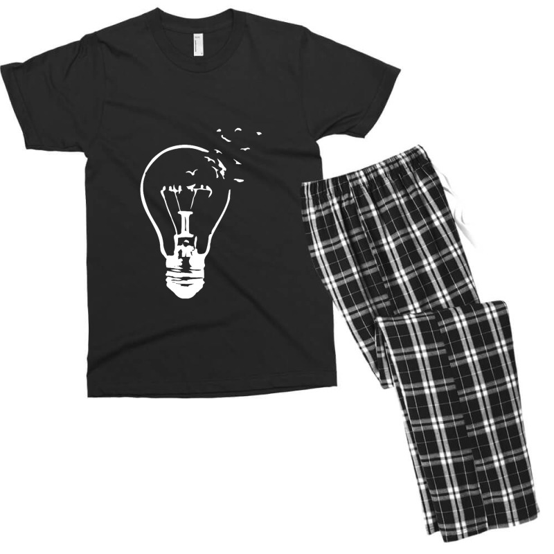 Broken Light And Birds Men's T-shirt Pajama Set | Artistshot