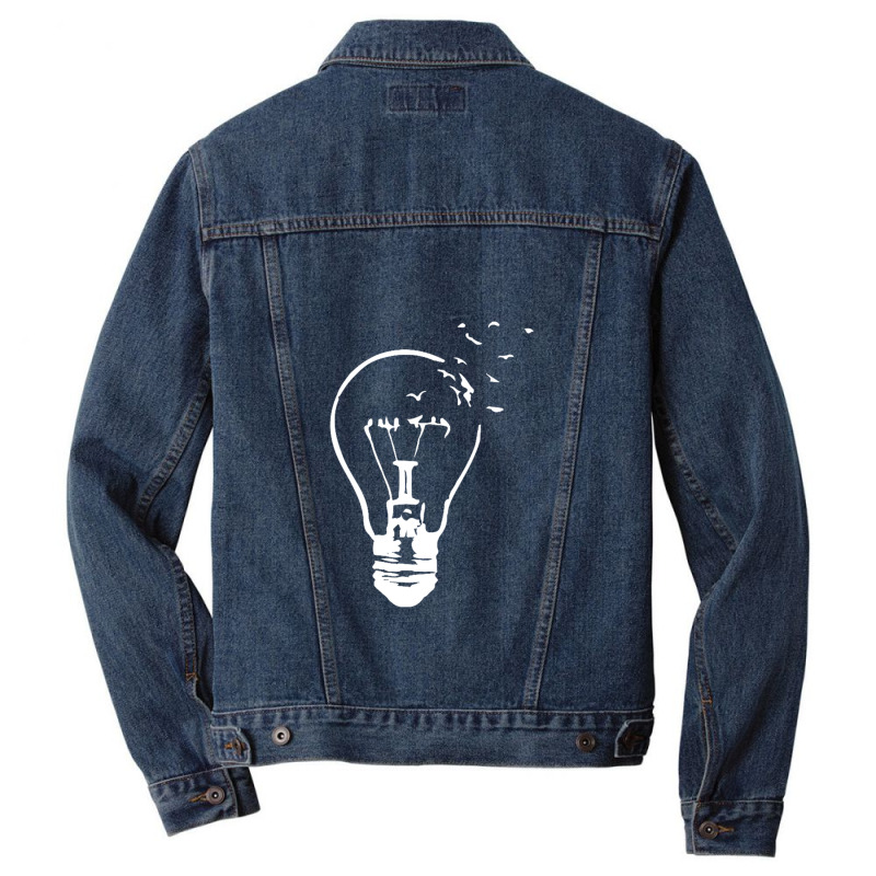 Broken Light And Birds Men Denim Jacket | Artistshot