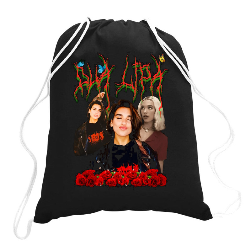 Dua Lipa, Merch Fanart, Dua Lipa Vintage, Dua Lipa Art, Dua Lipa Paint Drawstring Bags by SHOPAHSSA | Artistshot