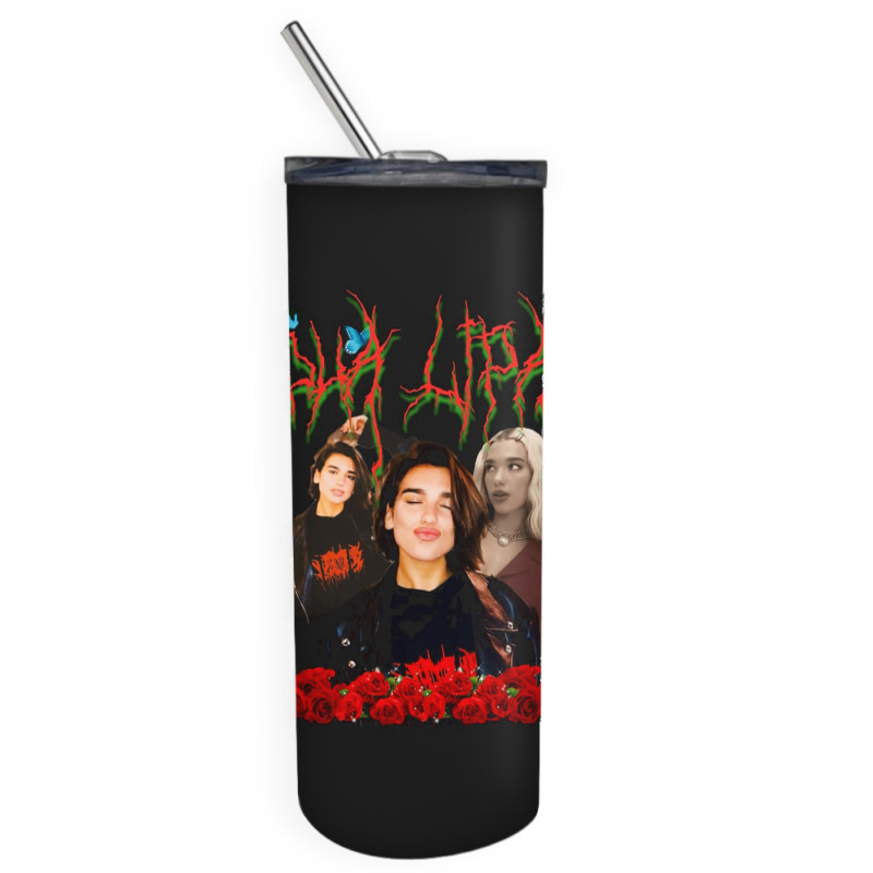 Dua Lipa, Merch Fanart, Dua Lipa Vintage, Dua Lipa Art, Dua Lipa Paint Skinny Tumbler by SHOPAHSSA | Artistshot