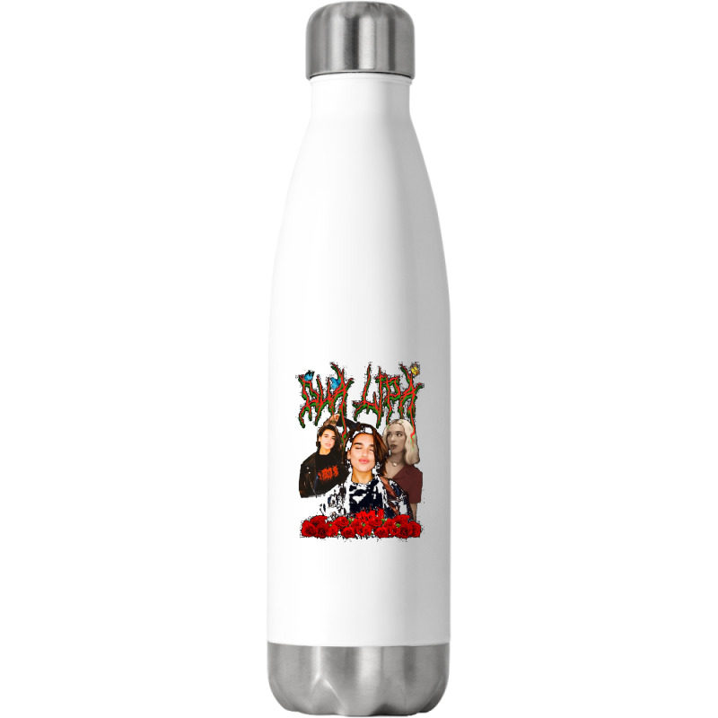 Dua Lipa, Merch Fanart, Dua Lipa Vintage, Dua Lipa Art, Dua Lipa Paint Stainless Steel Water Bottle by SHOPAHSSA | Artistshot