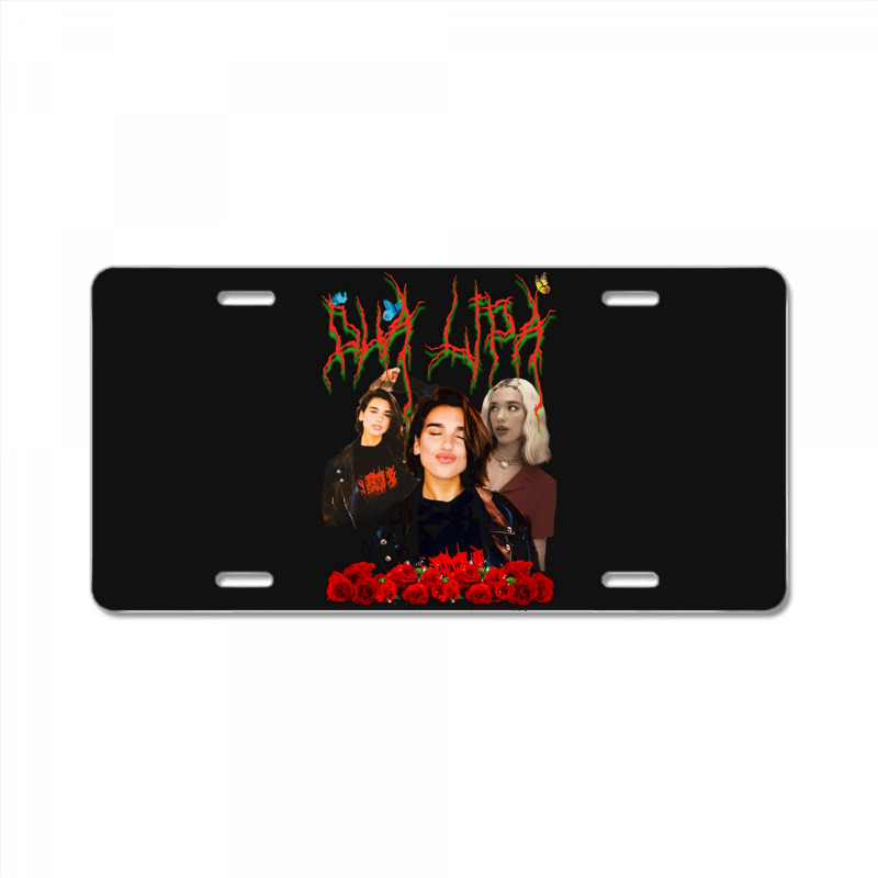 Dua Lipa, Merch Fanart, Dua Lipa Vintage, Dua Lipa Art, Dua Lipa Paint License Plate by SHOPAHSSA | Artistshot