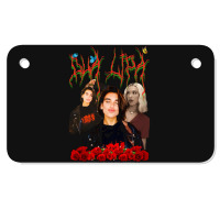 Dua Lipa, Merch Fanart, Dua Lipa Vintage, Dua Lipa Art, Dua Lipa Paint Motorcycle License Plate | Artistshot