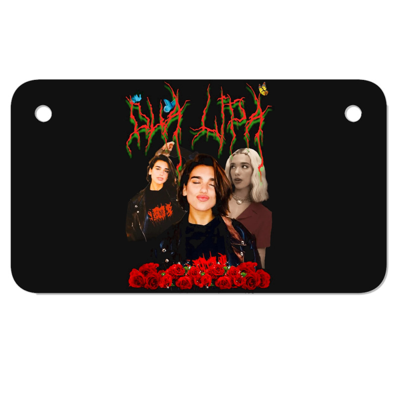 Dua Lipa, Merch Fanart, Dua Lipa Vintage, Dua Lipa Art, Dua Lipa Paint Motorcycle License Plate by SHOPAHSSA | Artistshot