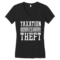 Libertarian Capitalist Gift Capitalism Women's V-neck T-shirt | Artistshot