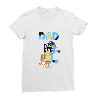 Dad Playing Son And Daughter Ladies Fitted T-shirt | Artistshot