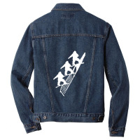 Snowboard Rail Grind Men Denim Jacket | Artistshot