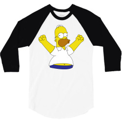 Homer simpson, The simpsons 3/4 Sleeve Shirt | Artistshot
