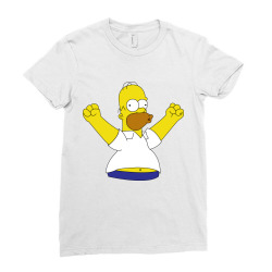 Homer simpson, The simpsons Ladies Fitted T-Shirt | Artistshot