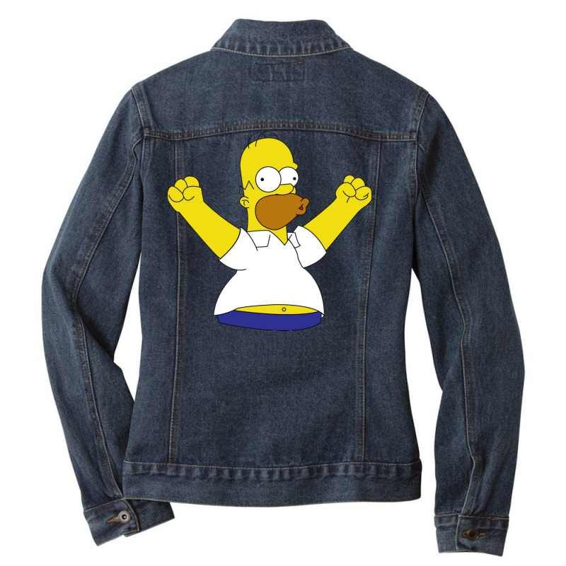 Homer Simpson, The Simpsons Ladies Denim Jacket | Artistshot