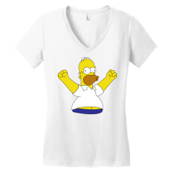 Homer simpson, The simpsons Women's V-Neck T-Shirt | Artistshot