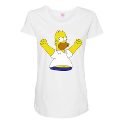 Homer simpson, The simpsons Maternity Scoop Neck T-shirt | Artistshot