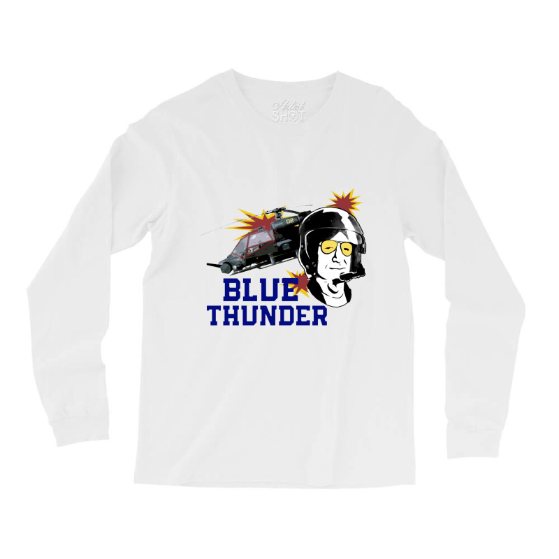 Blue Thunder Pjs   Blue Thunder Long Sleeve Shirts by cm-arts | Artistshot