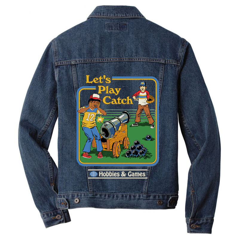 Lets Play Catch Classic Men Denim Jacket | Artistshot